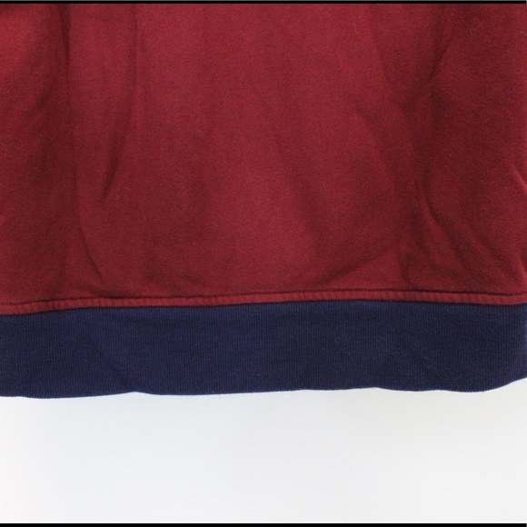 TOMMY HILFIGER Full Zip Hoodie Elbow Patches Faux Sherpa Fur Lined Heavy 12/14 - Picture 15 of 16